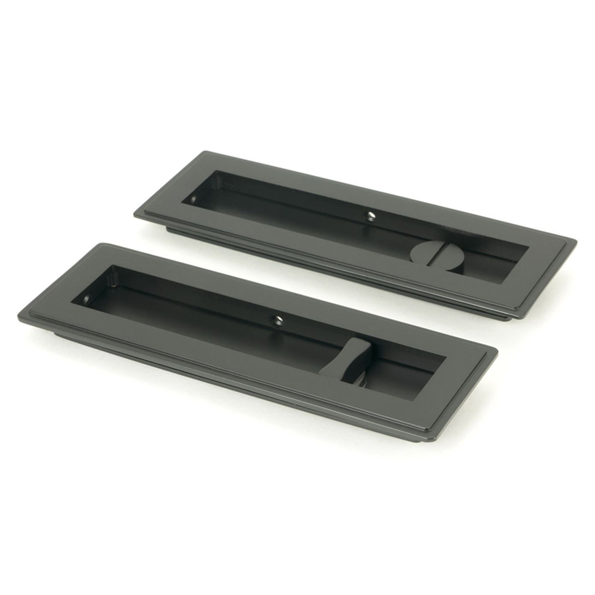 RECTANGULAR PULL PRIVACY ART DECO 175x60x13 MBK - 50210 by MARCHES (ANVIL) ARCHITECTURAL HARDWARE