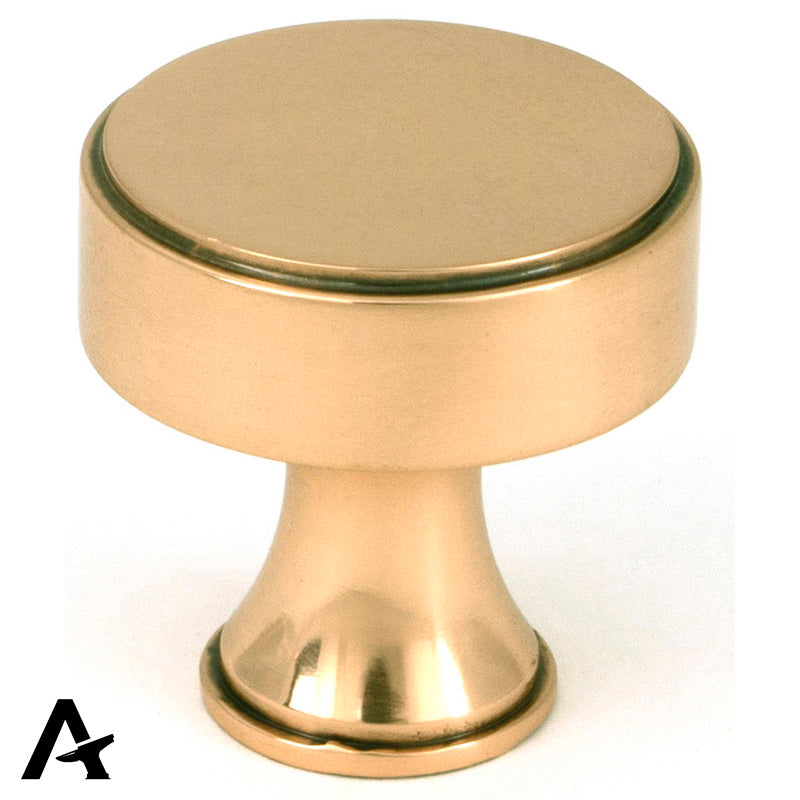SCULLY CABINET KNOB 25x25 PBZ - 51888 by MARCHES (ANVIL) ARCHITECTURAL HARDWARE