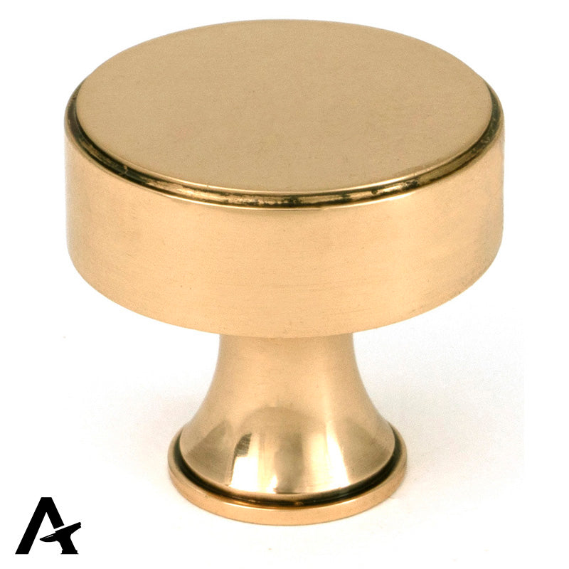 SCULLY CABINET KNOB 32x30 PBZ - 51889 by MARCHES (ANVIL) ARCHITECTURAL HARDWARE