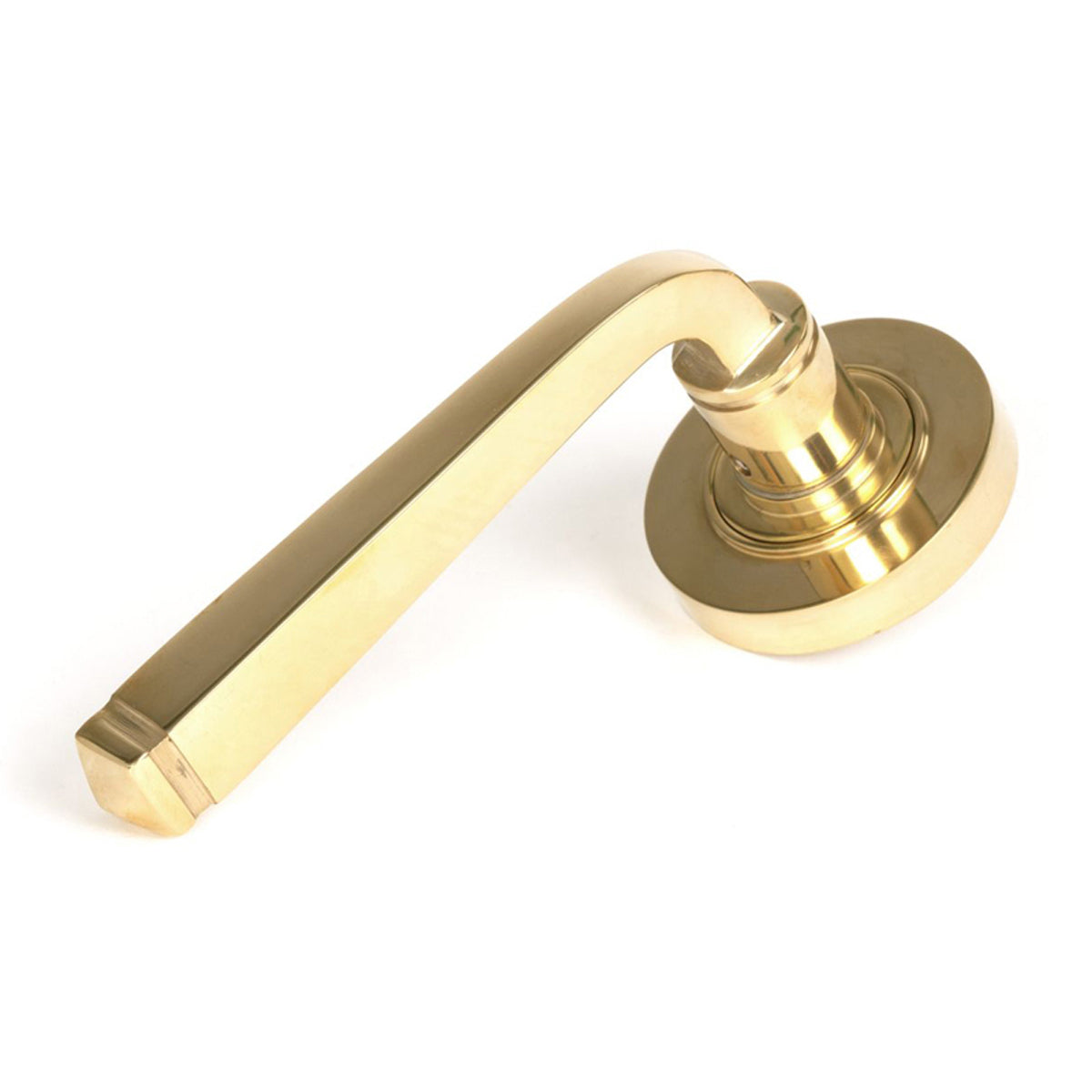 AVON LEVER HANDLE+ROSE SPRUNG PLAIN 53x118x63 PBR