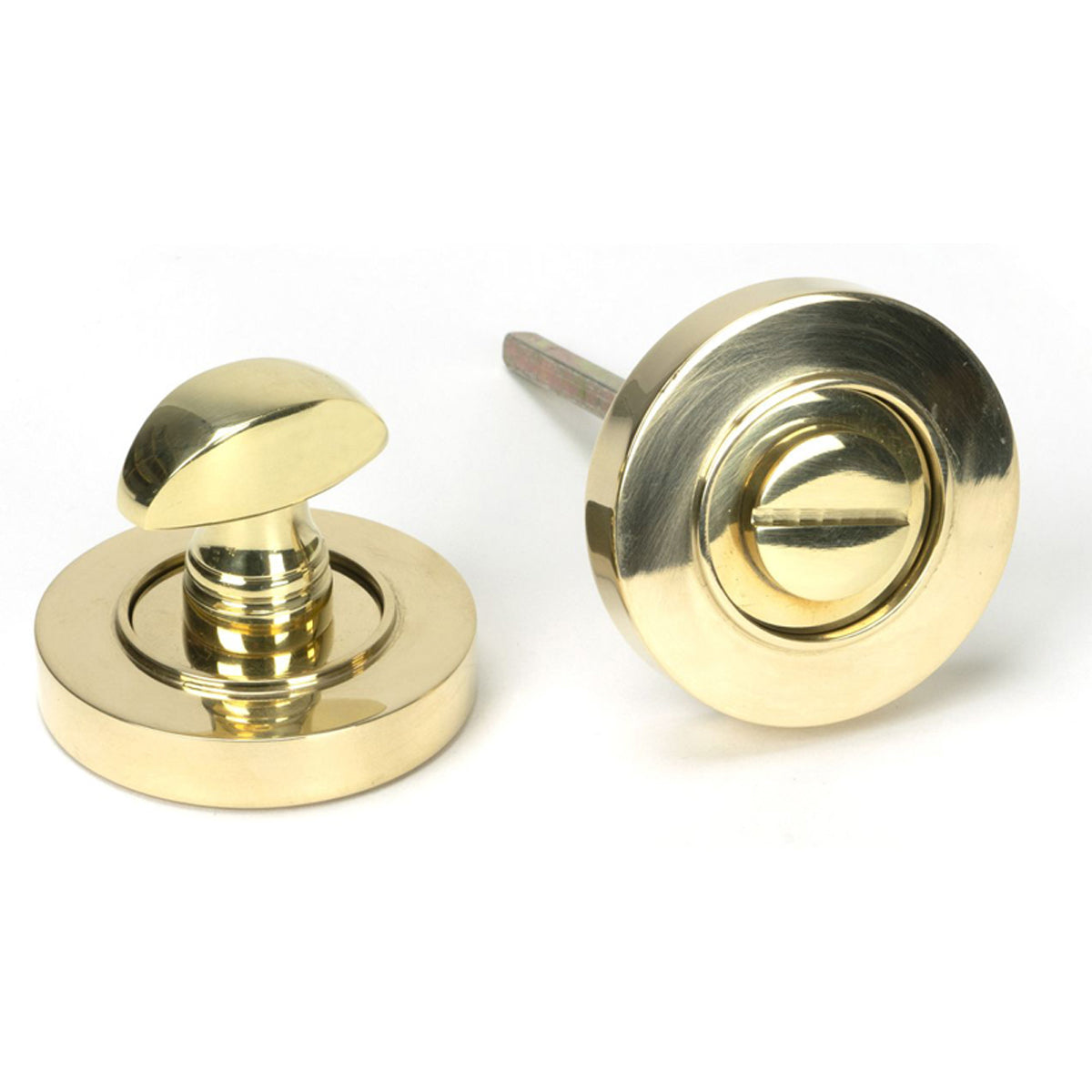 THUMBTURN SET ROUND CNC PLAIN 53x45 PBR