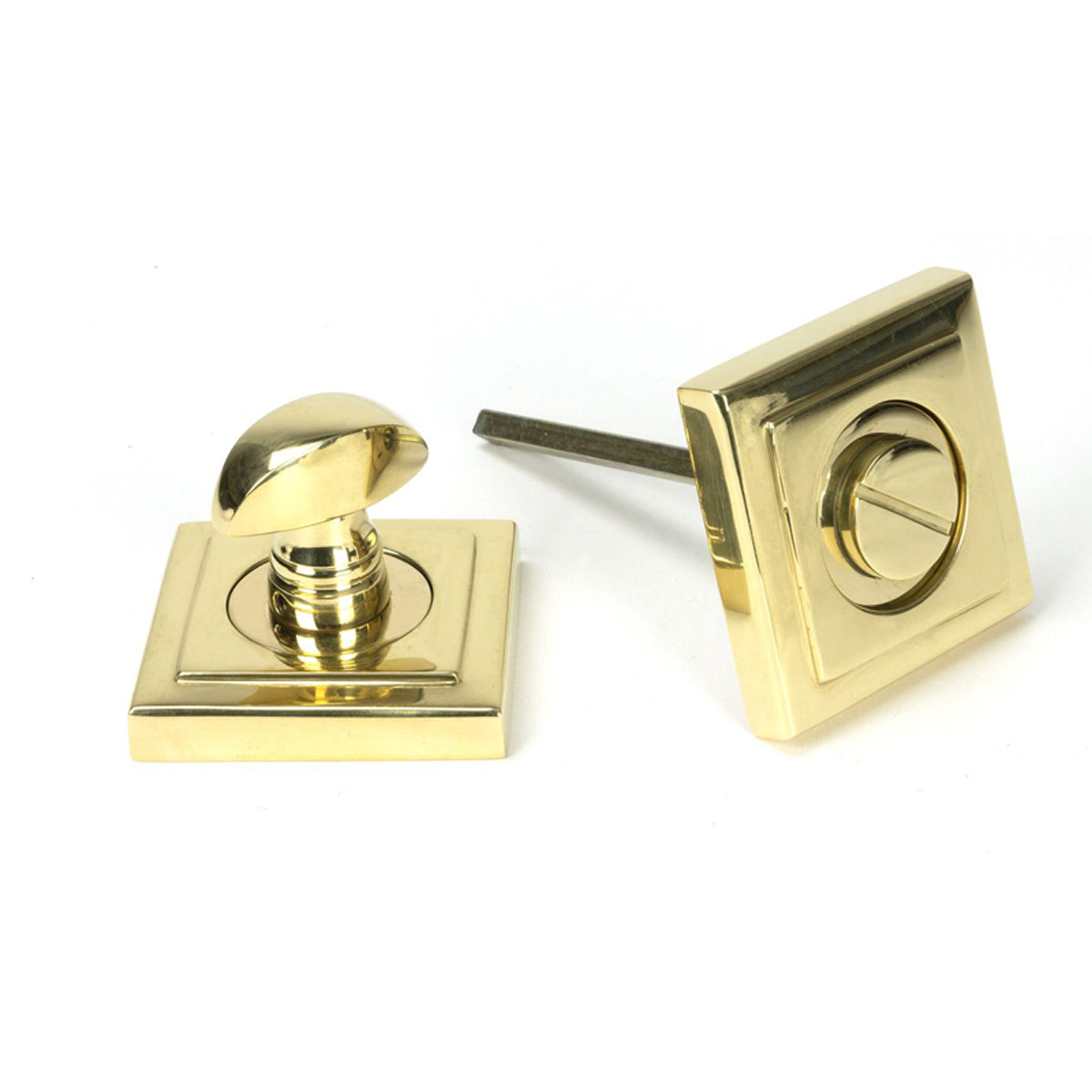 THUMBTURN SET ROUND CNC SQUARE 53x53x45 PBR