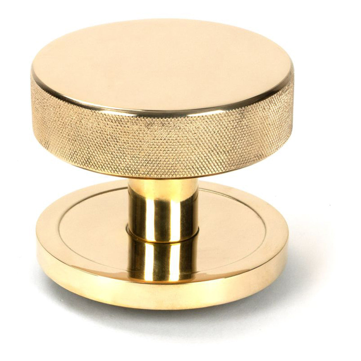 BROMPTON CENTRE DOOR KNOB PLAIN 90x70 PBR