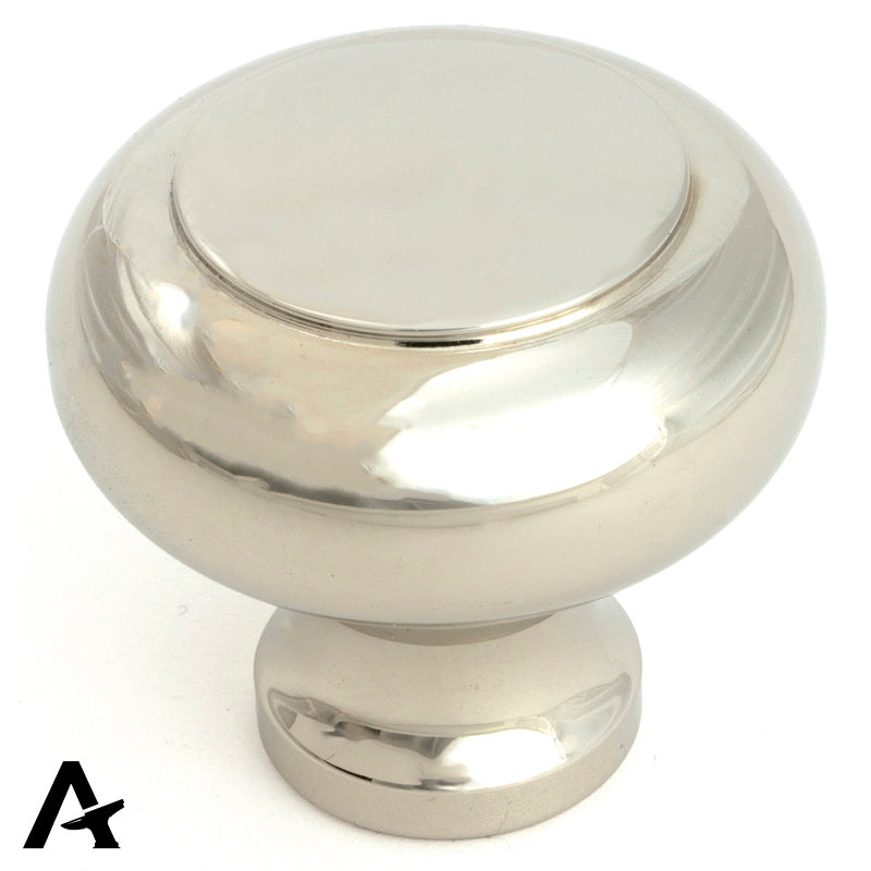 REGENCY CABINET KNOB 40x35x20 PNP - 52090 by MARCHES (ANVIL) ARCHITECTURAL HARDWARE
