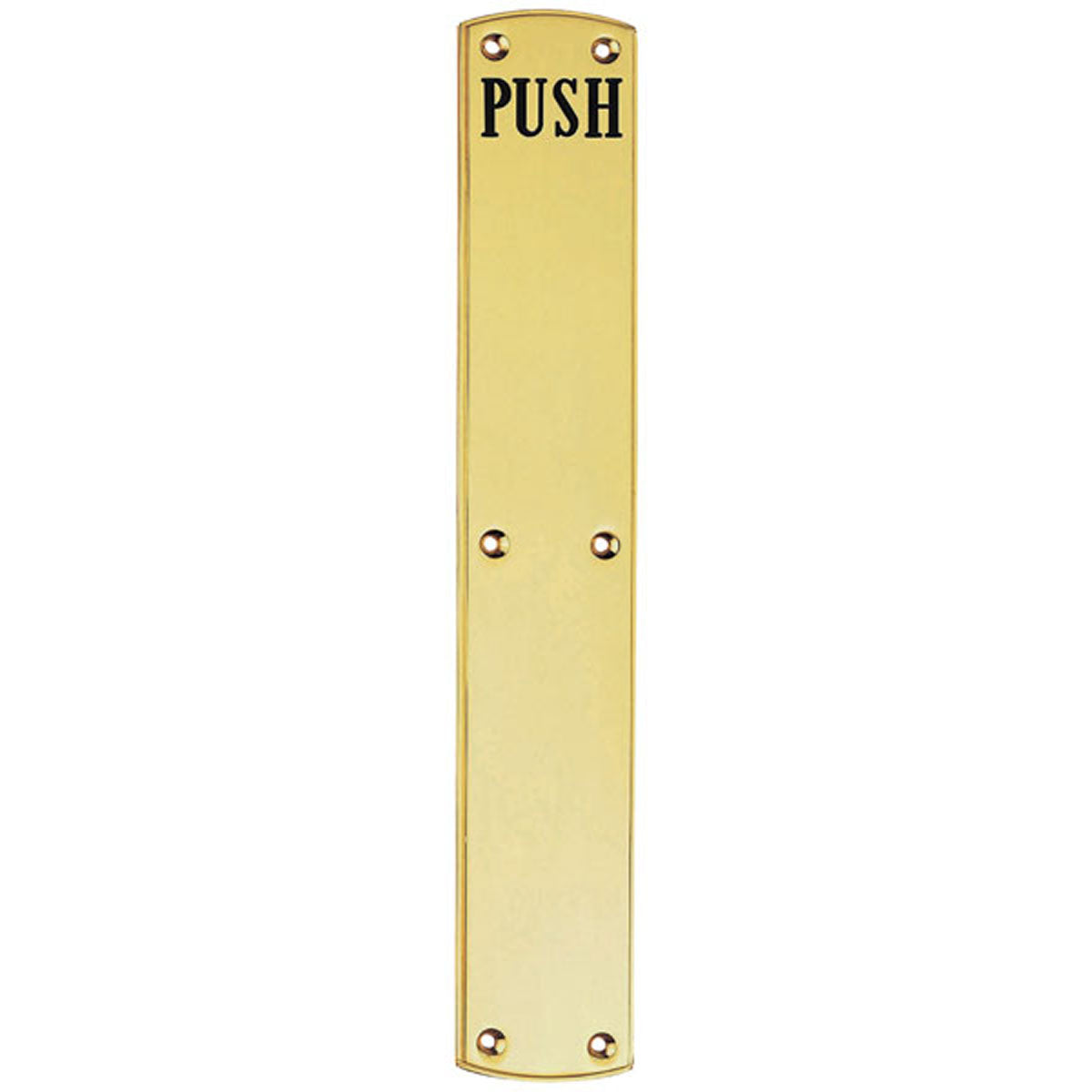 ENGRAVED PUSH PLATE 457x75x5 PBR PF105E by CARLISLE BRASS