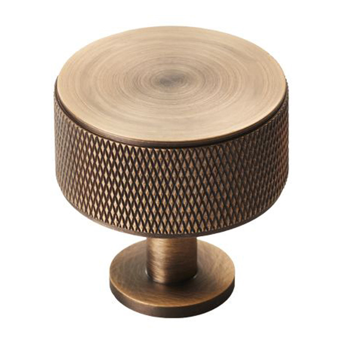 KNURLED RADIO KNOB D35x34 ABR FTD703AB by CARLISLE BRASS