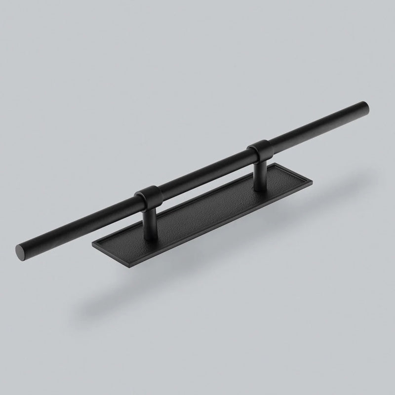 H&H BROKK PULL HANDLE 128HC D14x50x400x48 MBK - GBRP128MBL