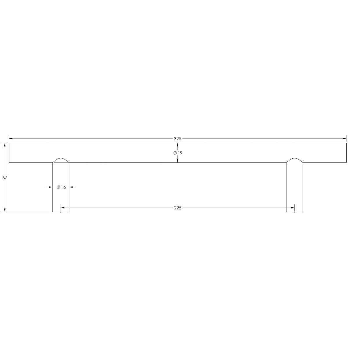 GUARDSMAN HANDLE BOLT 225HC D19x0325x67 SSS JSS219A