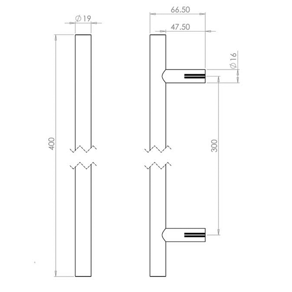 GUARDSMAN HANDLE BOLT 300HC D19x0400x67 PSS JPS219B
