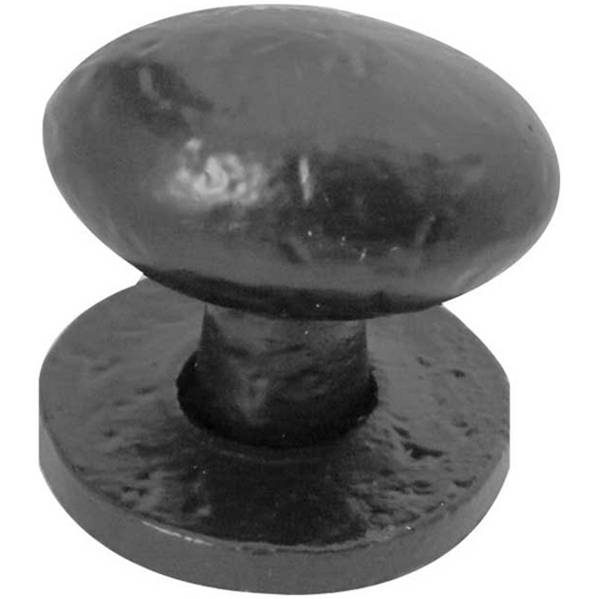OVAL CUPBOARD KNOB 40x30x39xD41 BLK JAB45