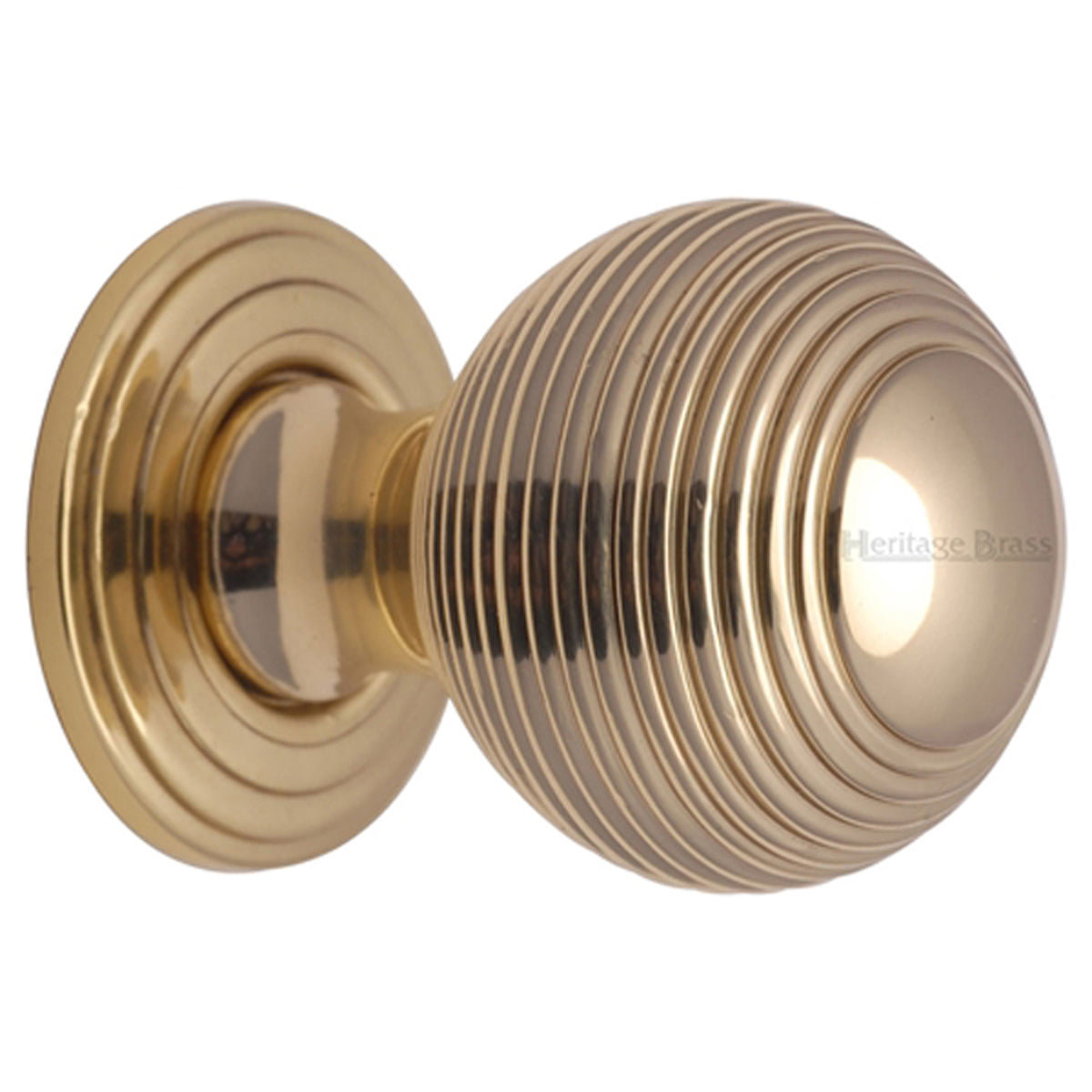 CABINET PULL REEDED SPHERE D32 PBR