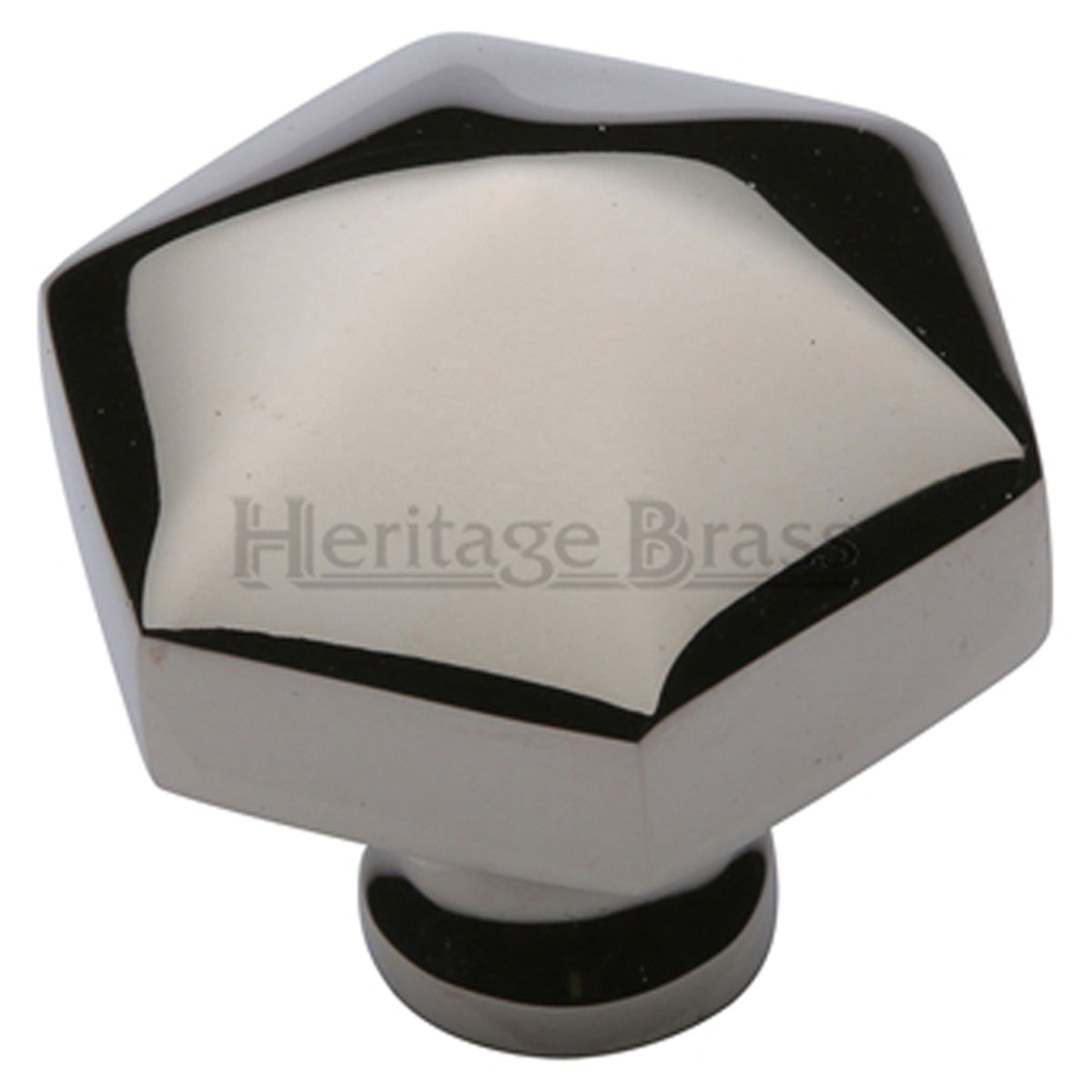 CABINET KNOB HEXAGON 32 PNP by M MARCUS LTD