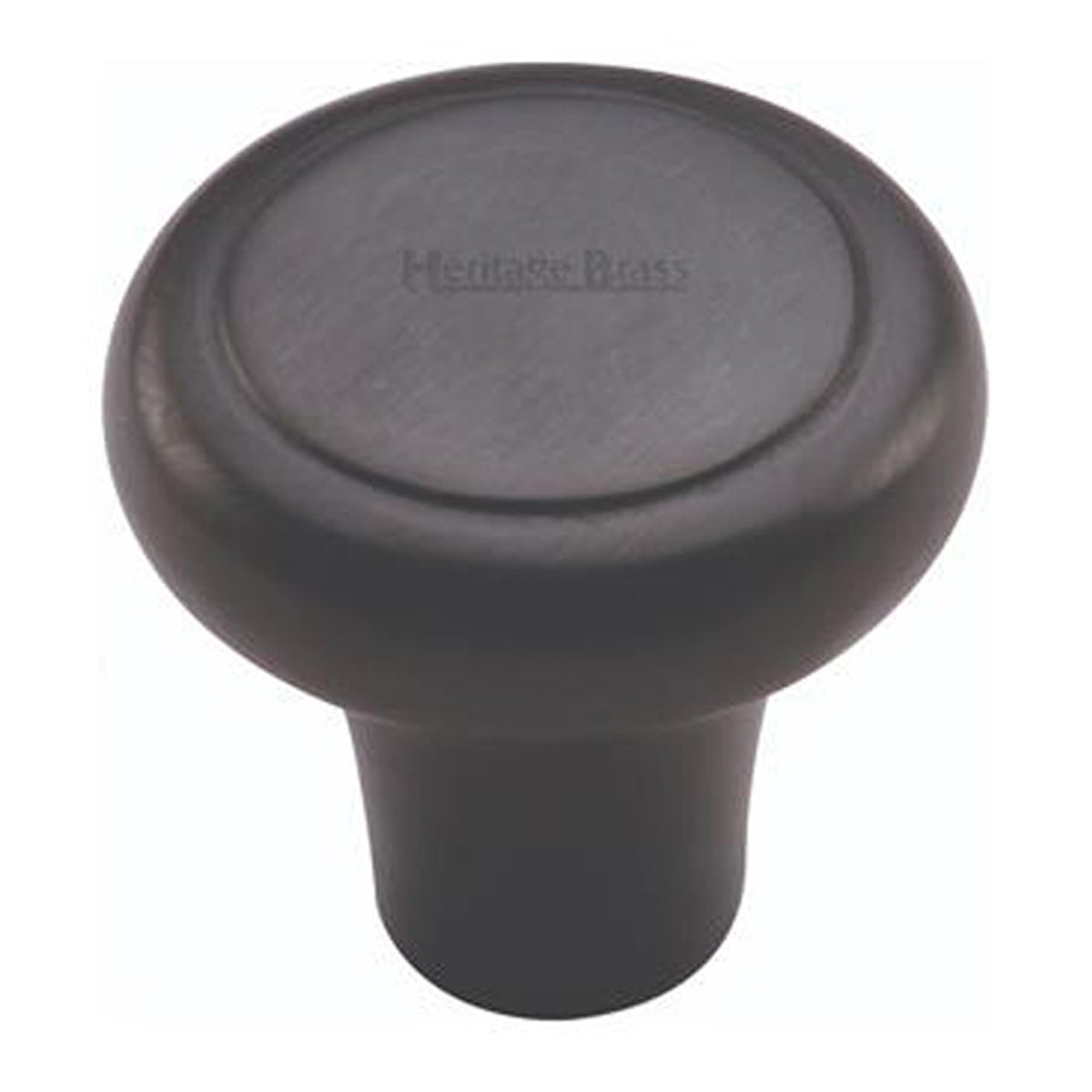 CABINET KNOB ROUND EDGE D32 MBK by M MARCUS LTD