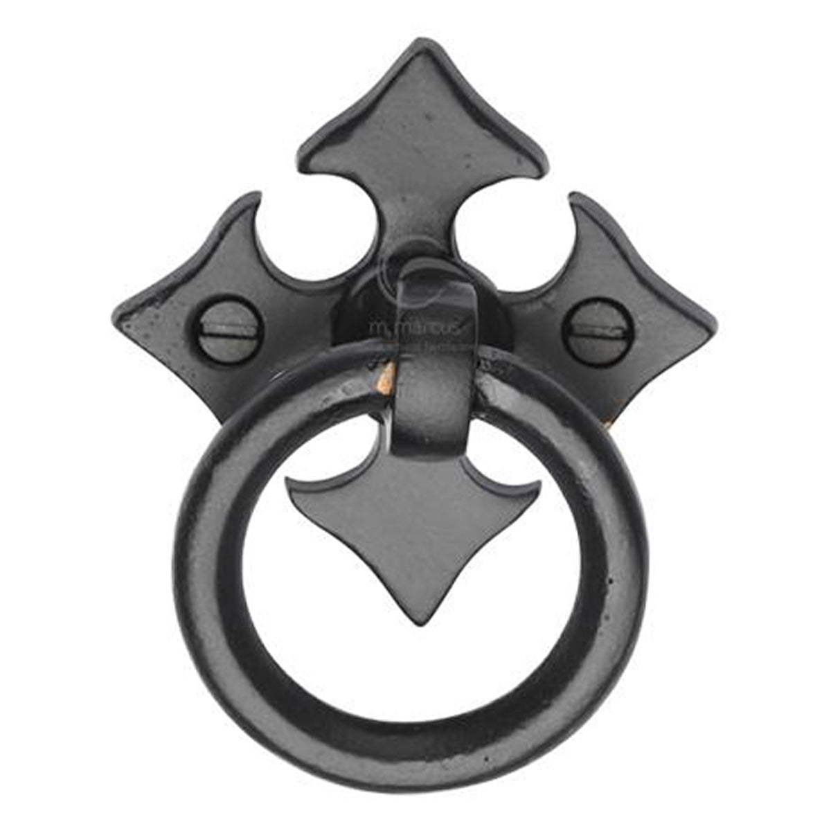 CABINET RING DROP PULL FDL BLK by M MARCUS LTD