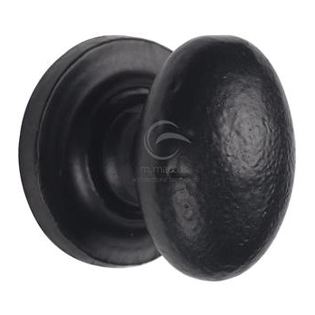 CABINET KNOB OVAL 32x22x32xD32 BLK