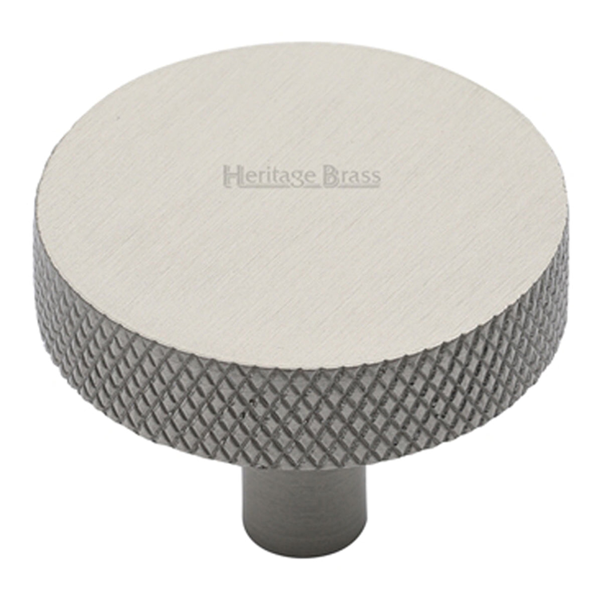 CABINET KNOB DISC KNURLED D38 SNP