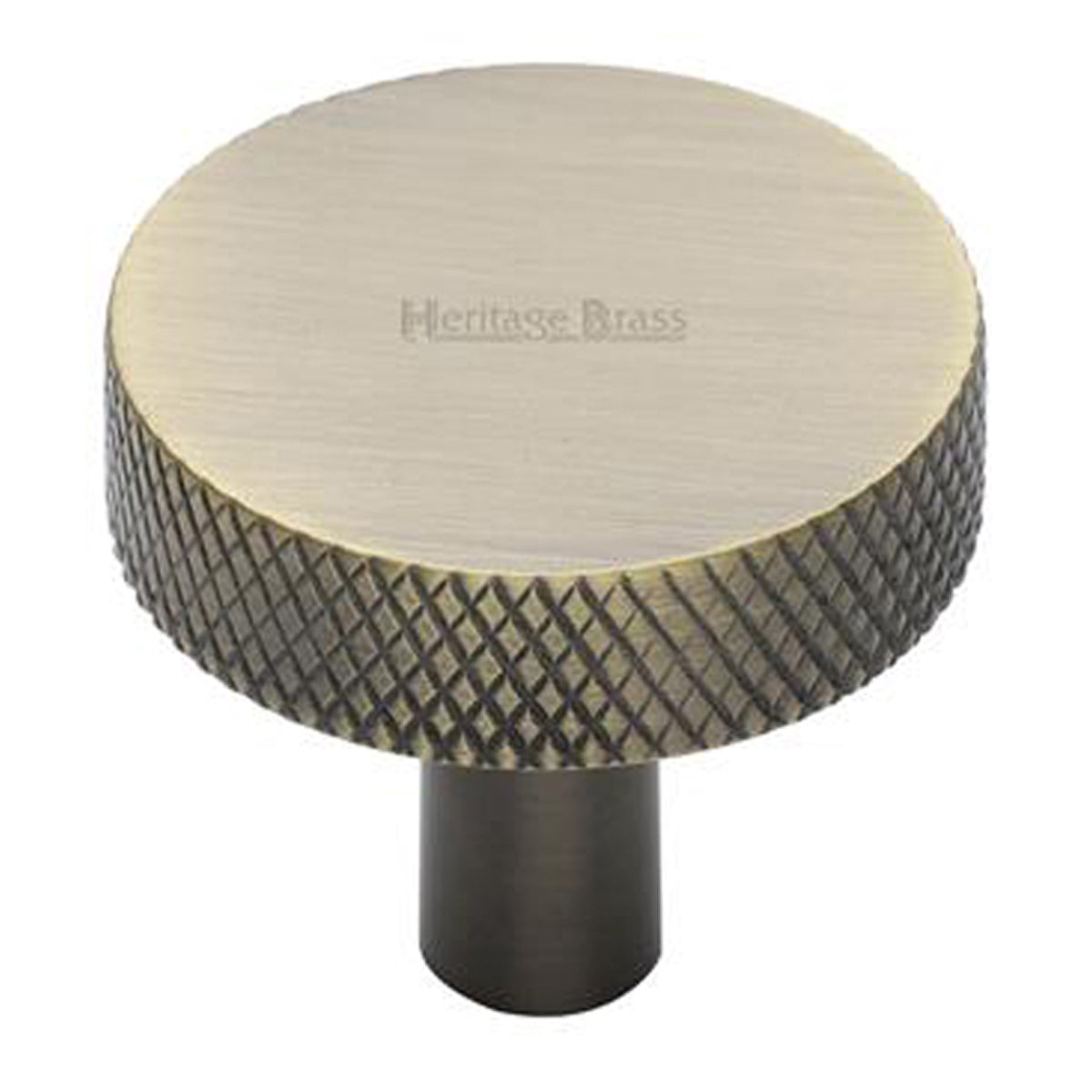 CABINET KNOB DISC KNURLED D32 ABR