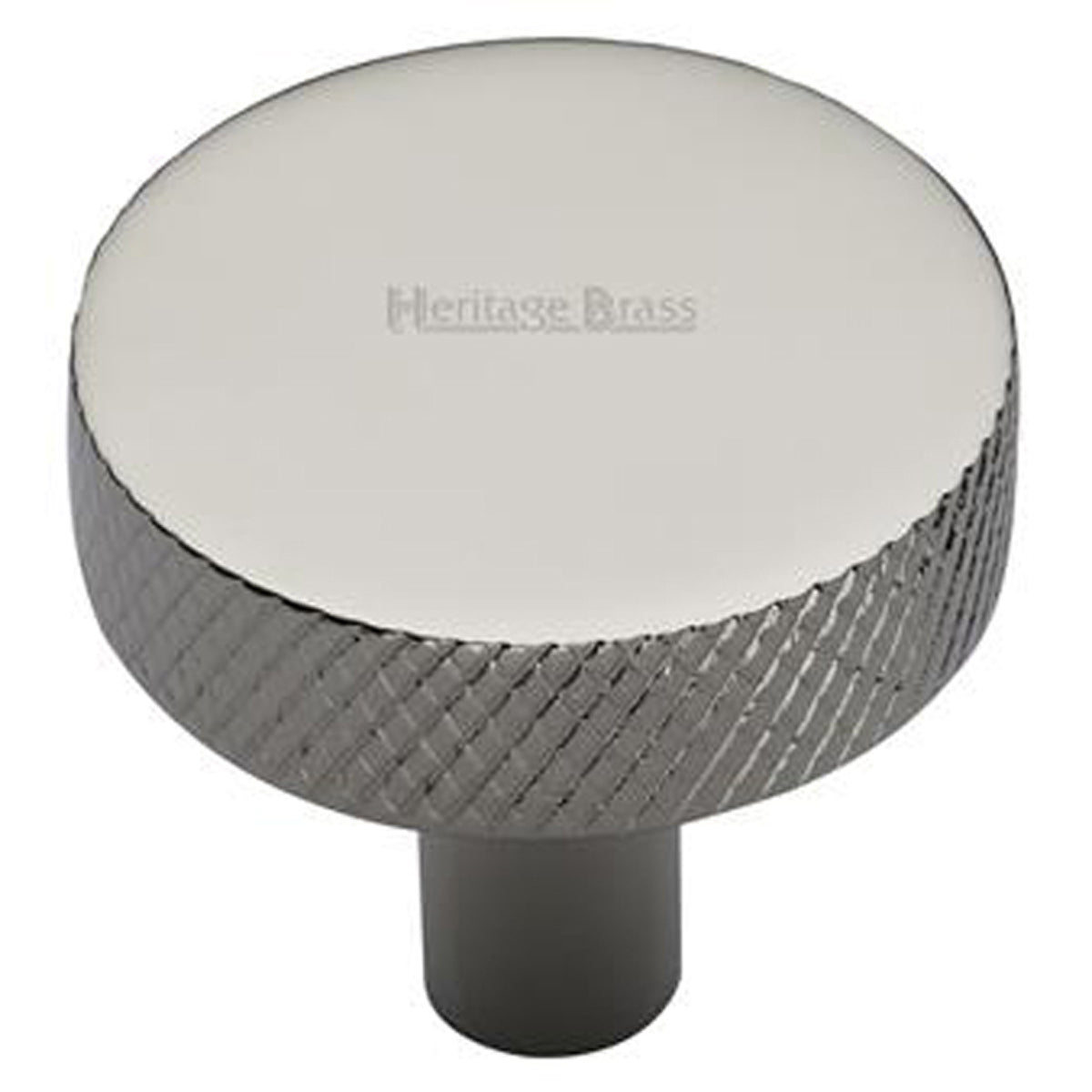 CABINET KNOB DISC KNURLED D32 PNP by M MARCUS LTD