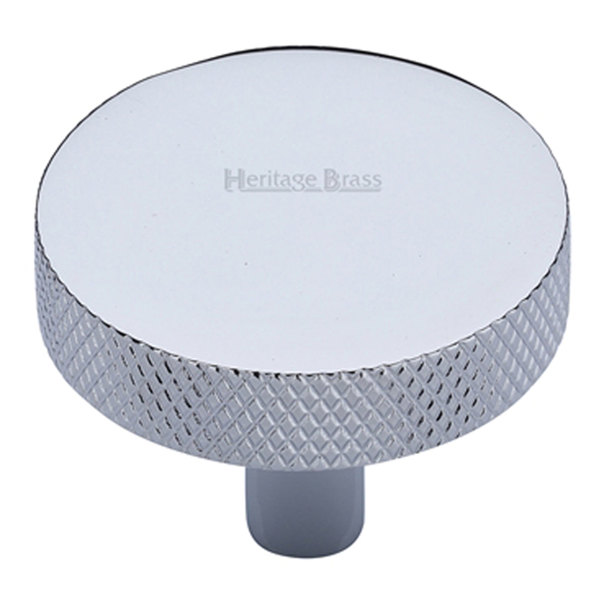 CABINET KNOB DISC KNURLED D32 PCP