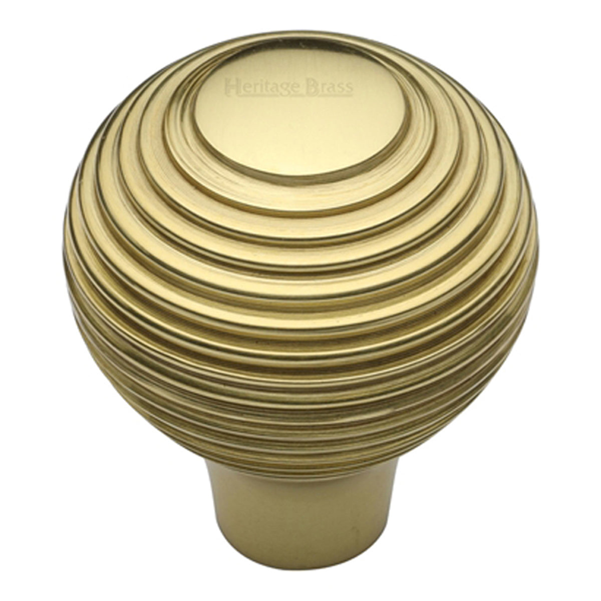CABINET KNOB REEDED D32 PBR