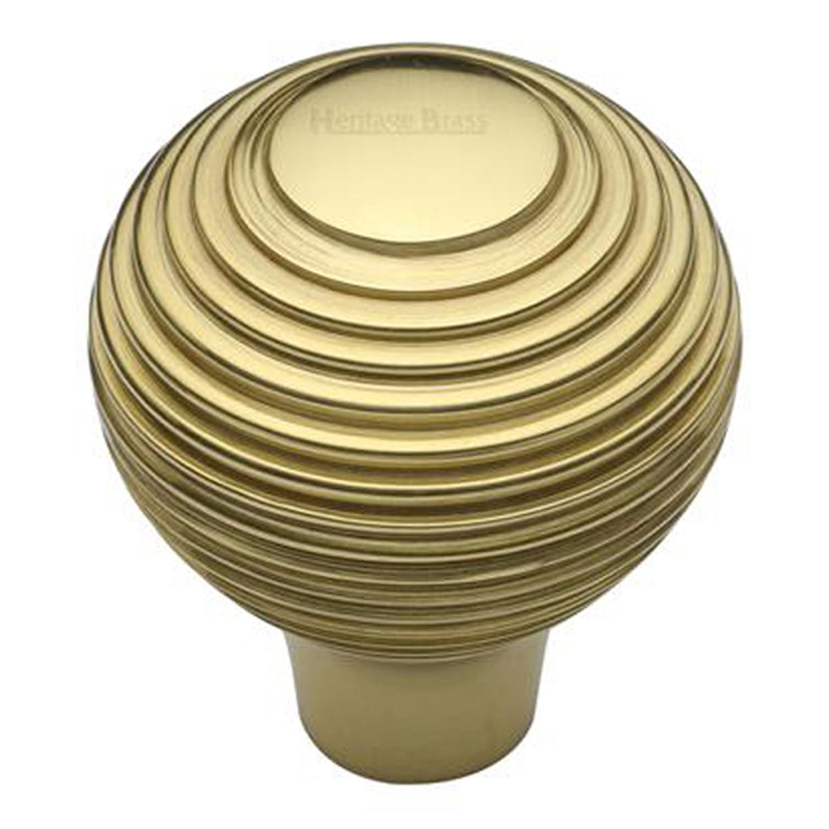 CABINET KNOB REEDED D38 PBR