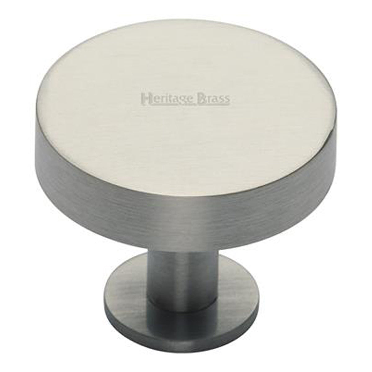CABINET KNOB DISC+BASE D38x32 SNP