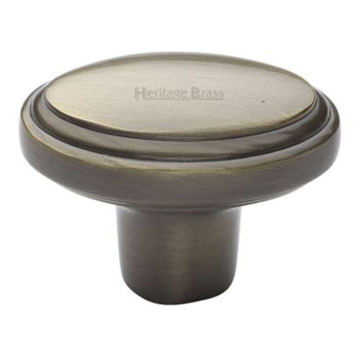 CABINET KNOB STEPPED OVAL 41x25 ABR