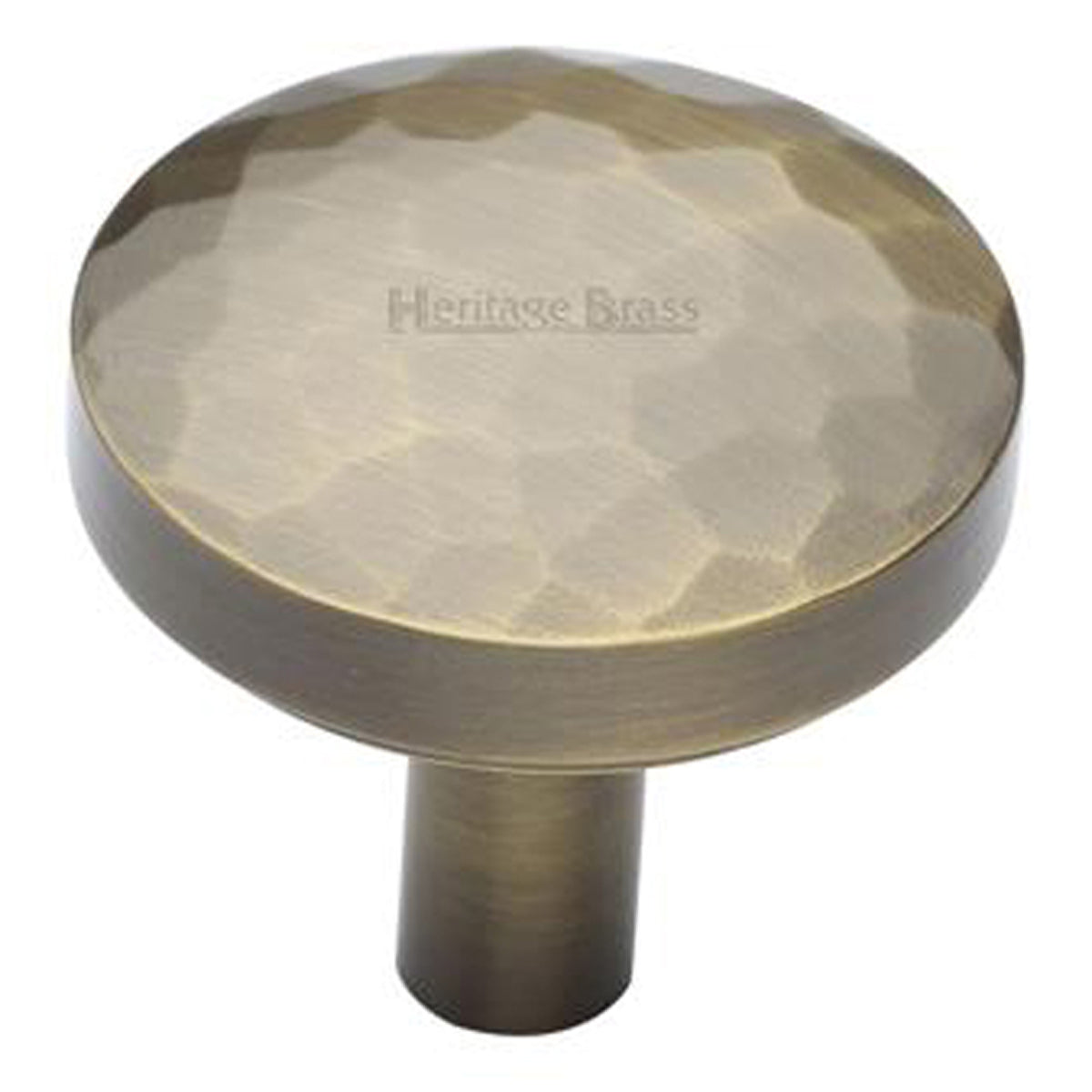 CABINET KNOB HAMMERED D32x32 ABR