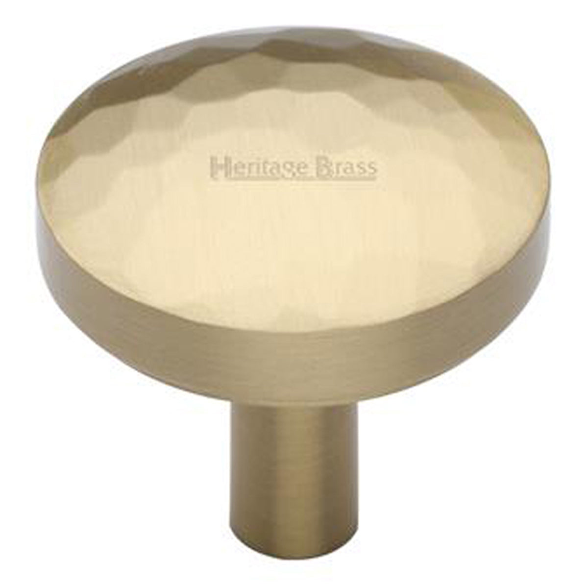 CABINET KNOB HAMMERED D32x32 SBR