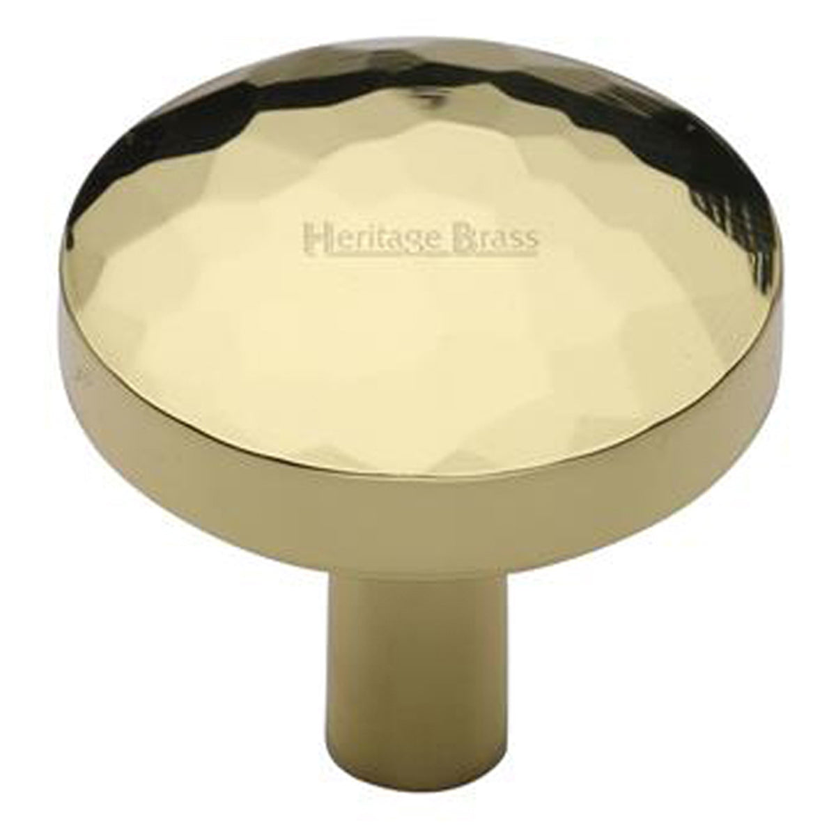 CABINET KNOB HAMMERED D32x32 PBR