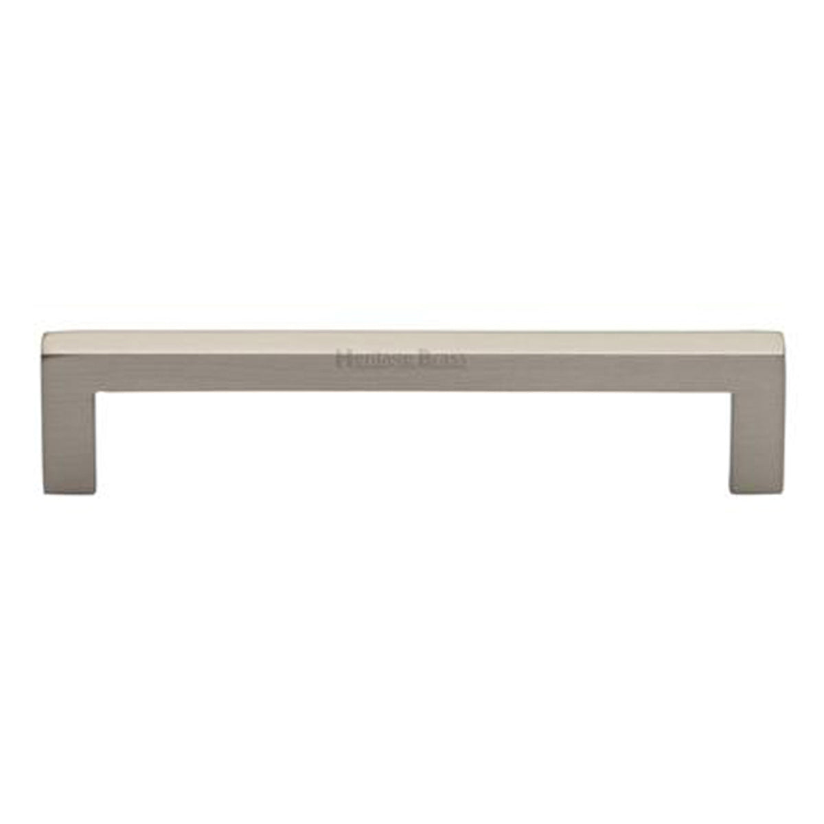 SQUARE METRO CABINET PULL HANDLE 128HC 138x30x10 SNP by M MARCUS LTD