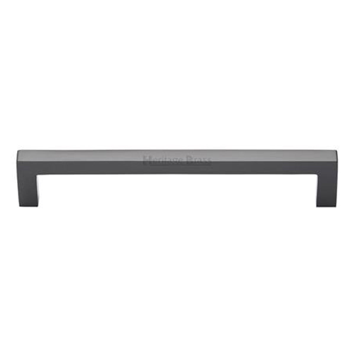 SQUARE METRO CABINET PULL HANDLE 160HC 170x30x10 MBZ by M MARCUS LTD