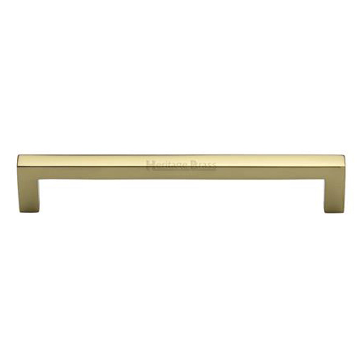 SQUARE METRO CABINET PULL HANDLE 160HC 170x30x10 PBR by M MARCUS LTD
