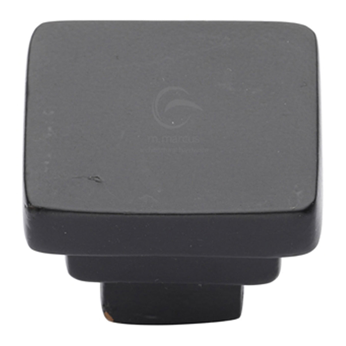 CABINET KNOB SQUARE STEP 32x32 BLK by M MARCUS LTD