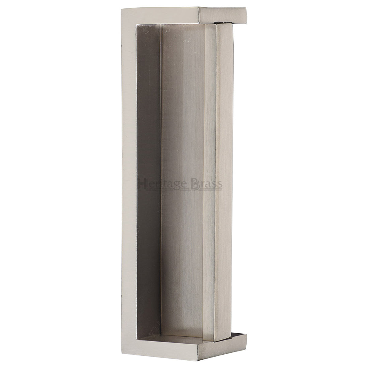 HERITAGE BRASS SLIDING FLUSH PULL 140x44x35 SNP by M MARCUS LTD