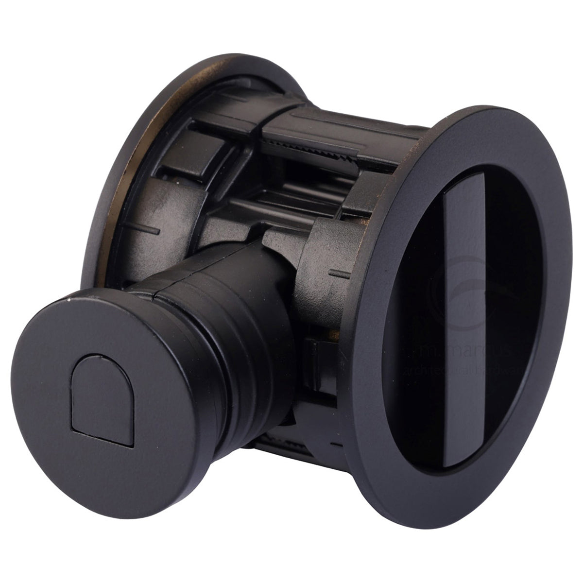 MARCUS TUBULAR LOCK+ROUND PRIVACY TURN+RELEASE 48x50 MBK by M MARCUS LTD