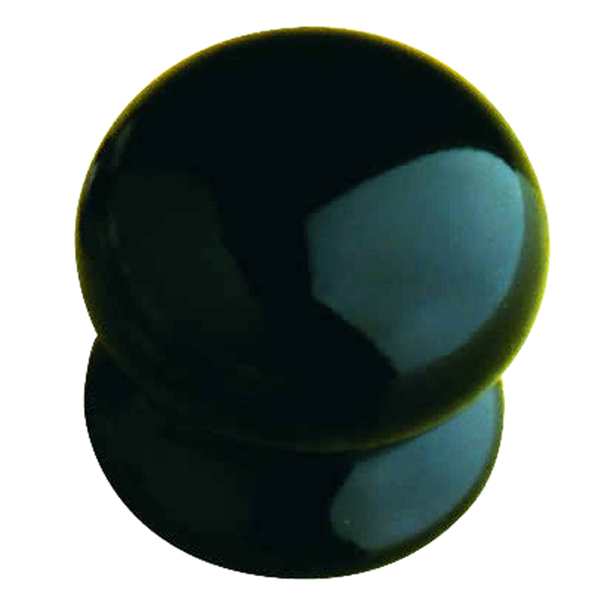 PORCELAIN KNOB D35 BLACK STANDARD