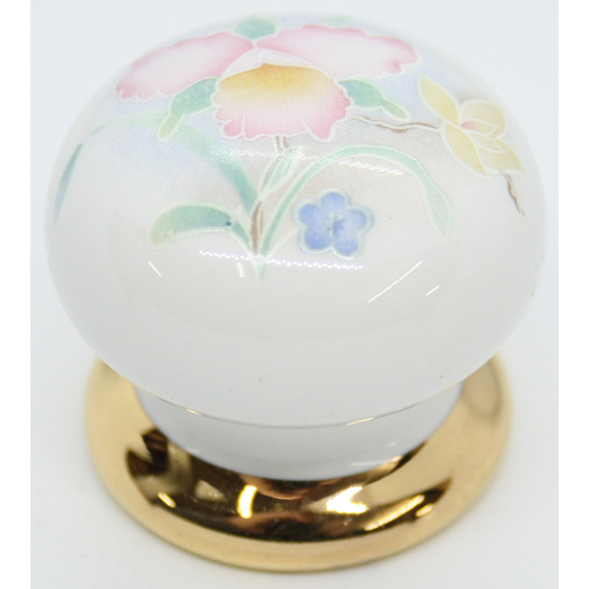 PORCELAIN KNOB D35 WHI/DAUPHINE