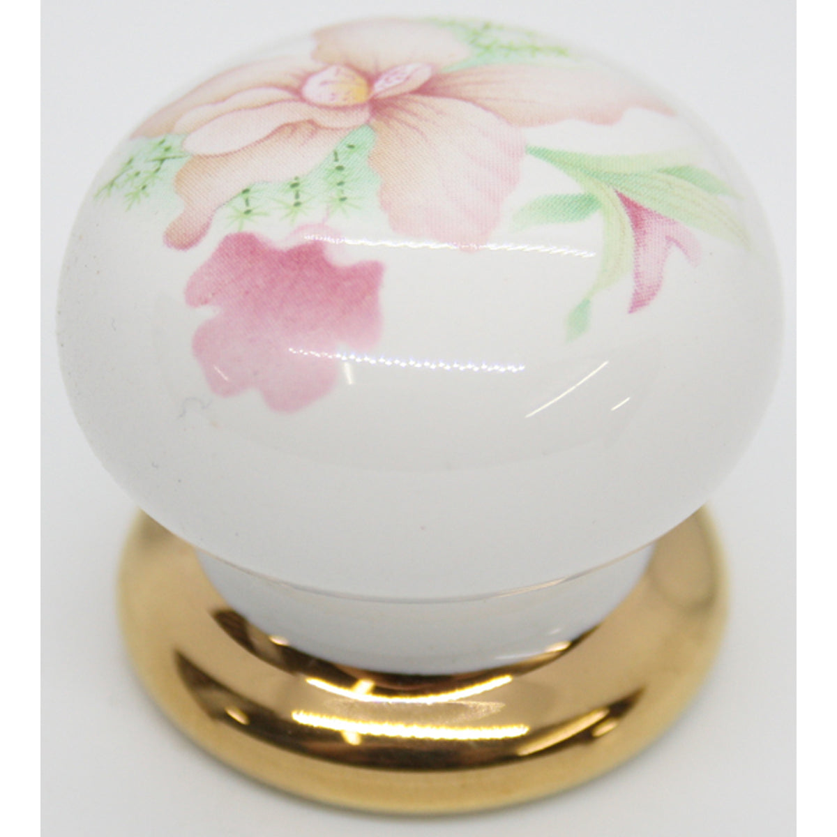 PORCELAIN KNOB D35 WHI/MEMORY LANE