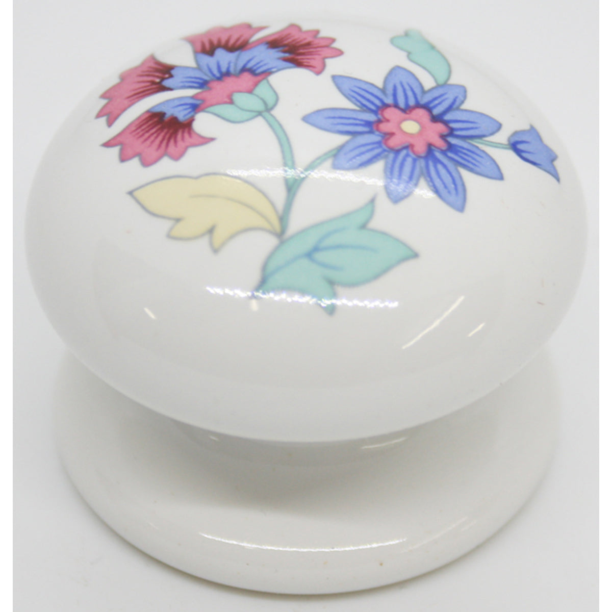 PORCELAIN KNOB D35 STRATFORD FLOWER