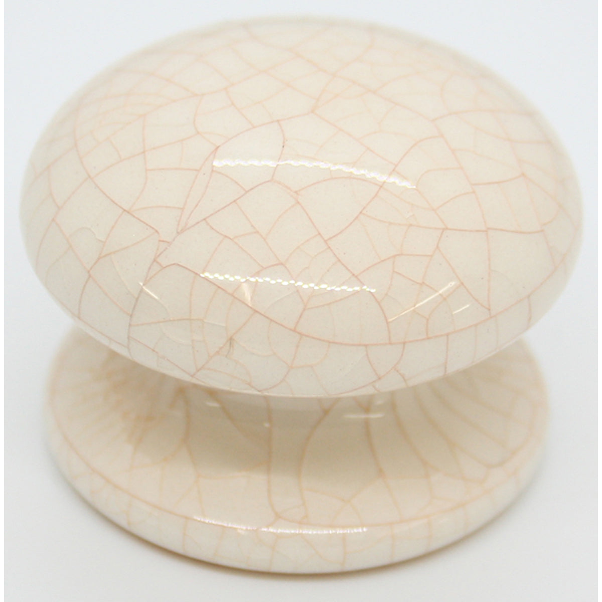 PORCELAIN KNOB D40 CRACKLE PEACH by GRINDCO 464 LTD