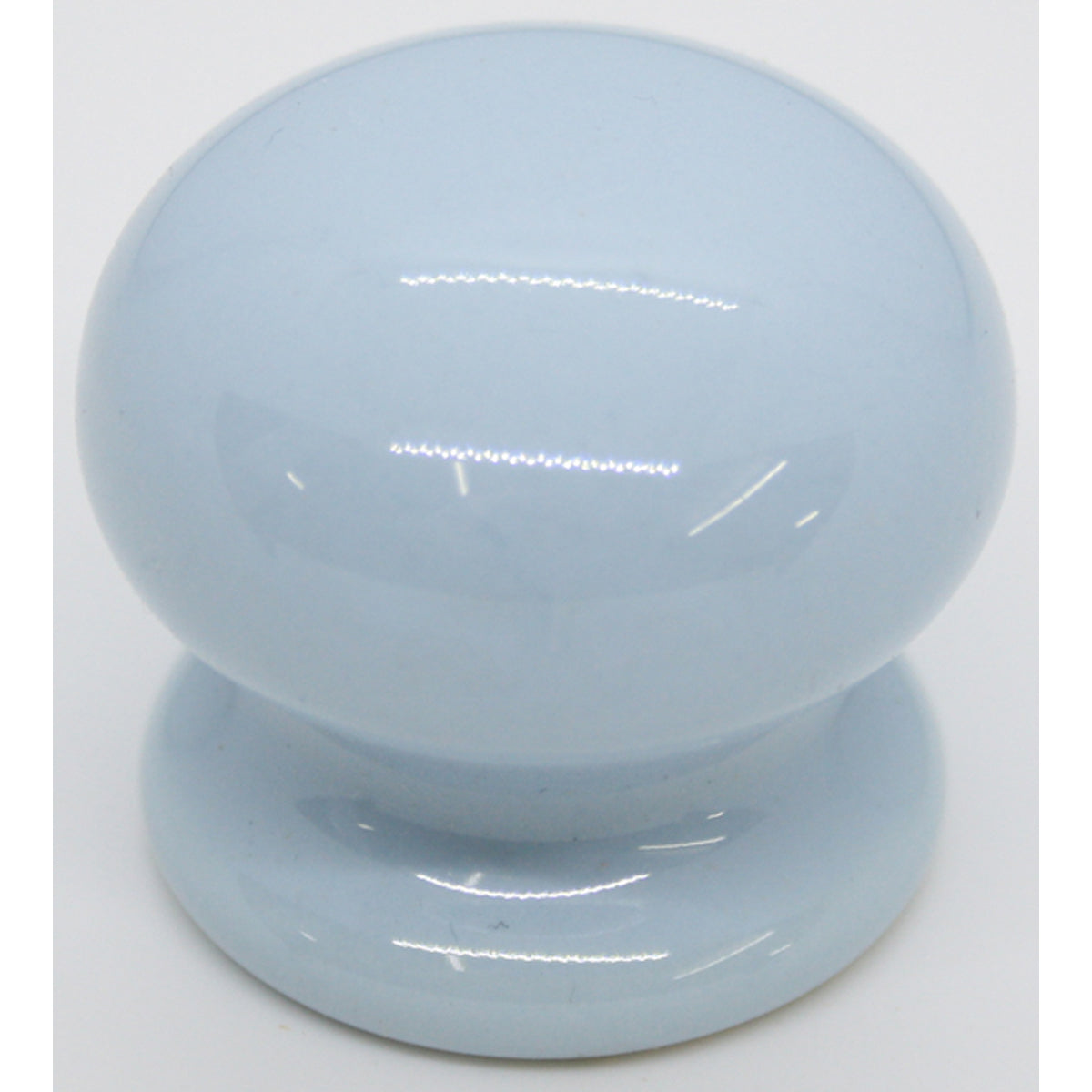 PORCELAIN KNOB D35 PALE BLUE