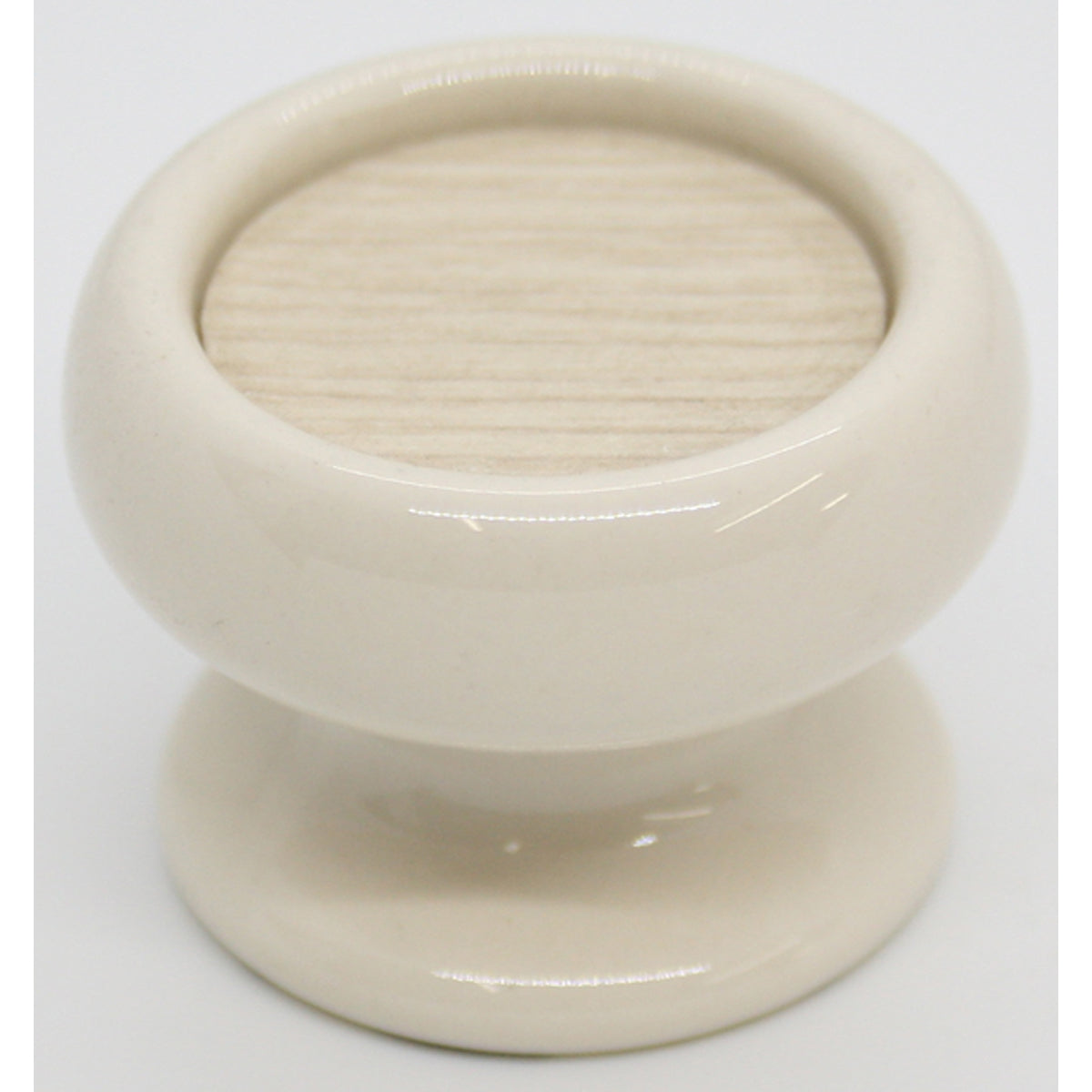PORCELAIN KNOB D35 FLAT/BEIGE