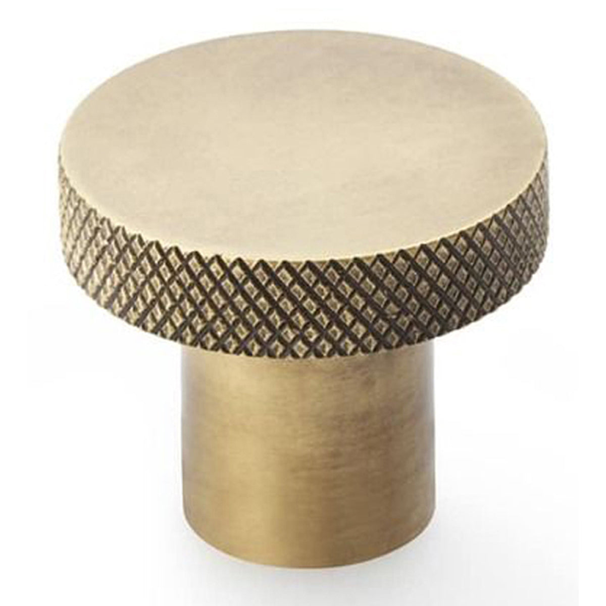 AW HANOVER KNURLED KNOB D30x26 ABR AW802-30-AB by CARLISLE BRASS