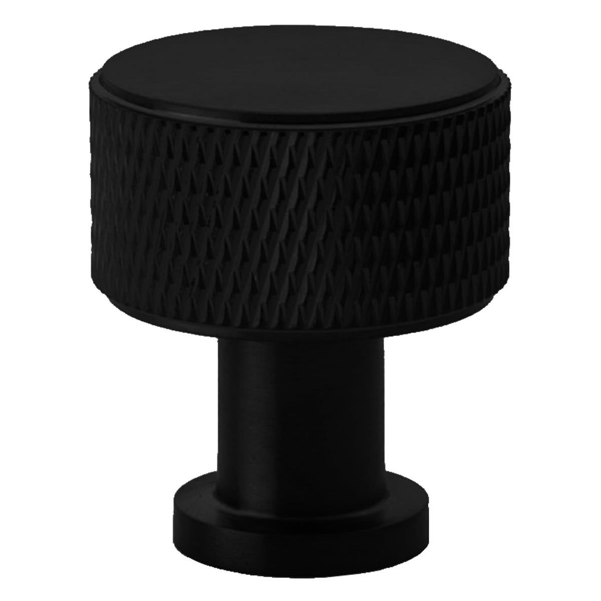 AW LUCIA KNURLED KNOB D29x34 BLK AW807K-29-BL by CARLISLE BRASS