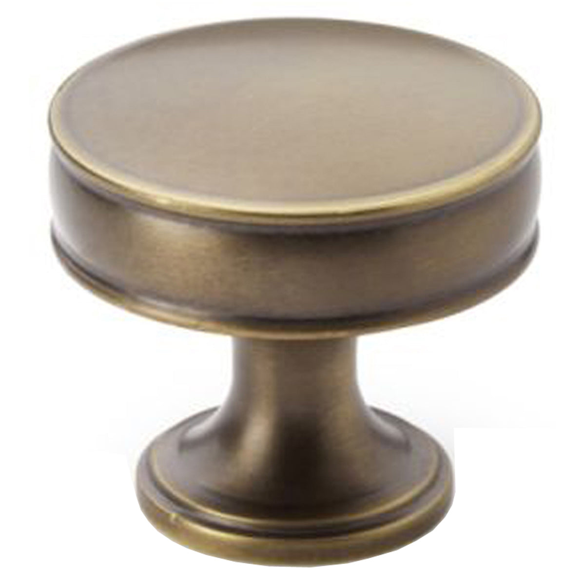 AW LYND CUPBOARD KNOB D38 ABR AW808-38-AB by CARLISLE BRASS