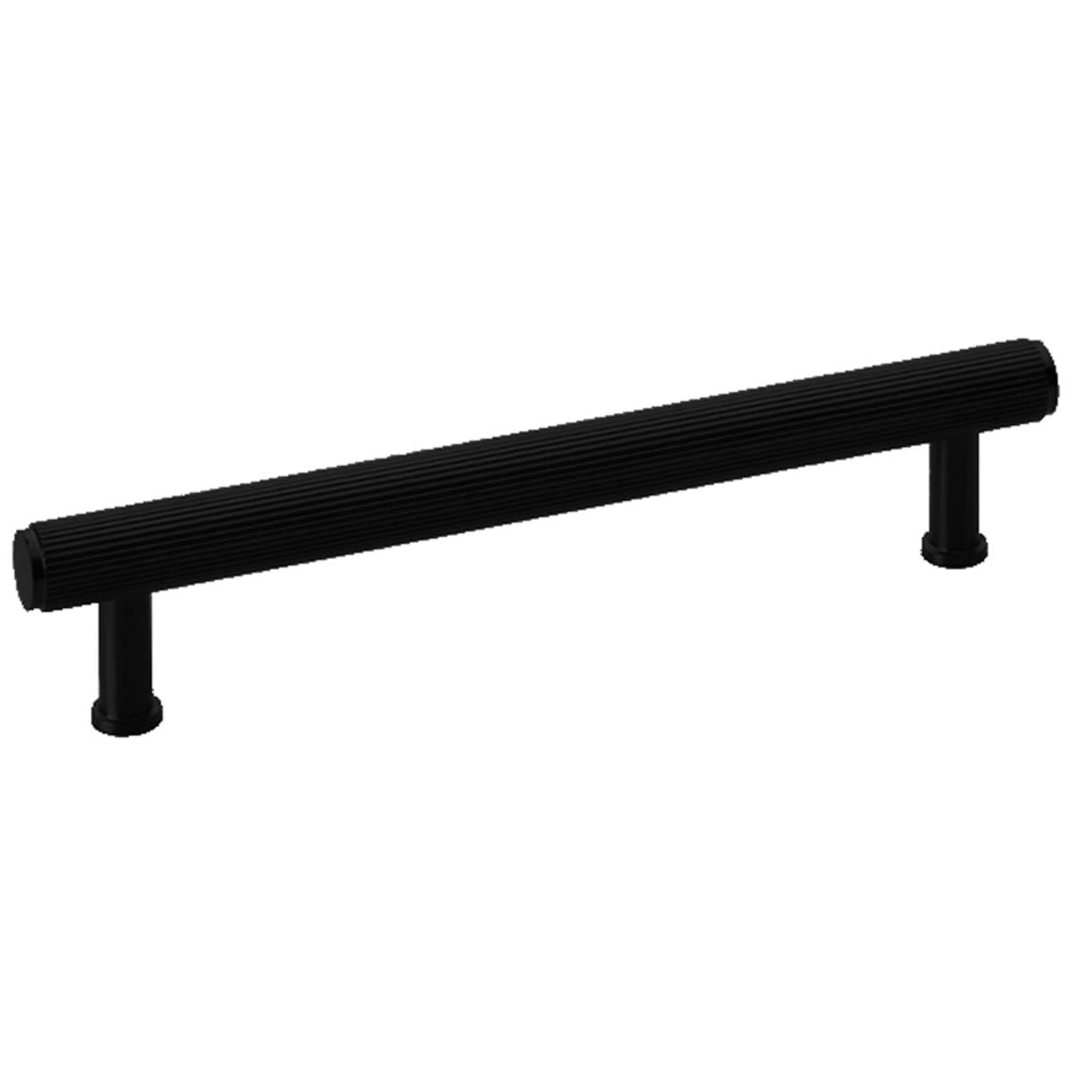AW REEDED CABINET PULL 160HC BLK