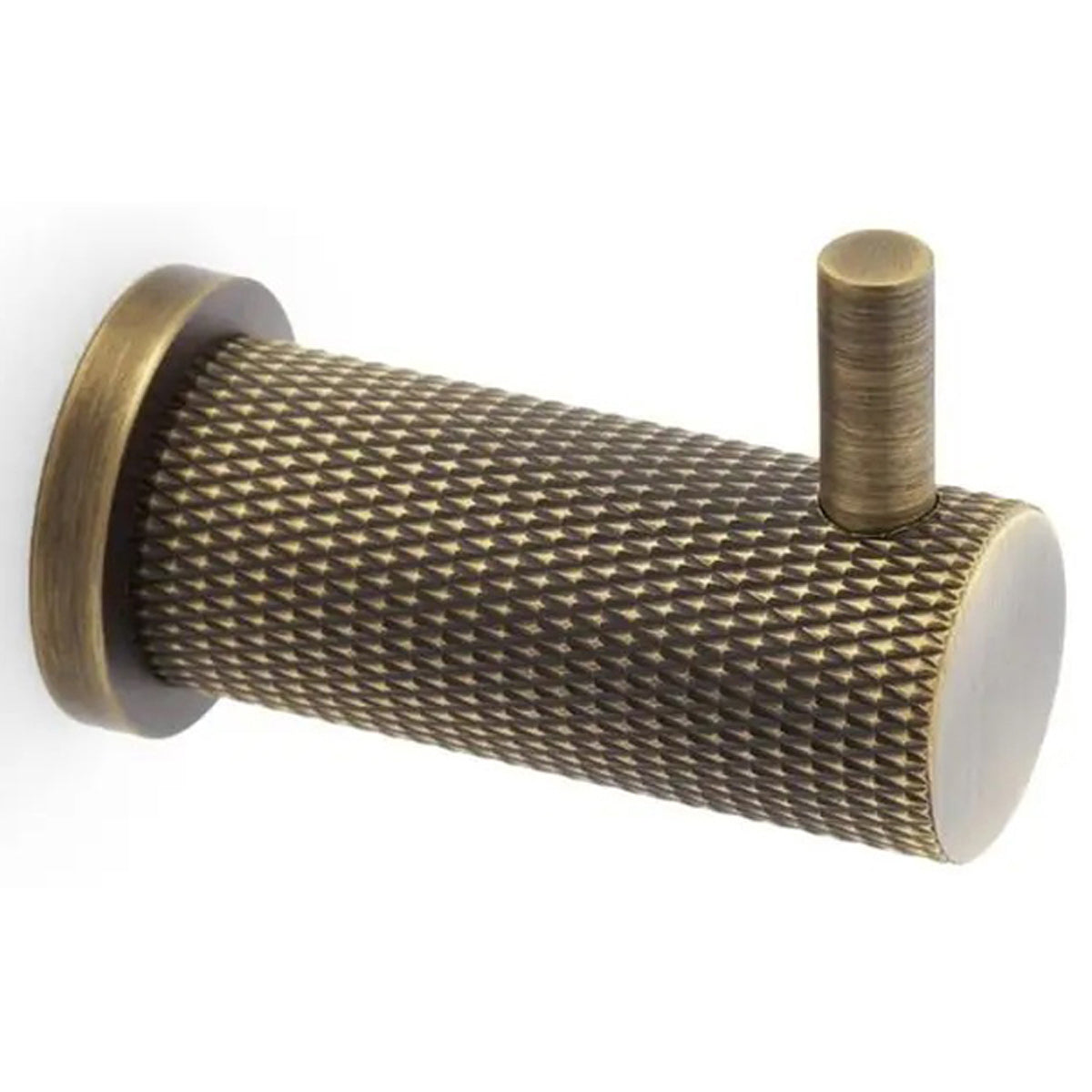 AW ROBE HOOK BRUN KNURL D25x49 ABR