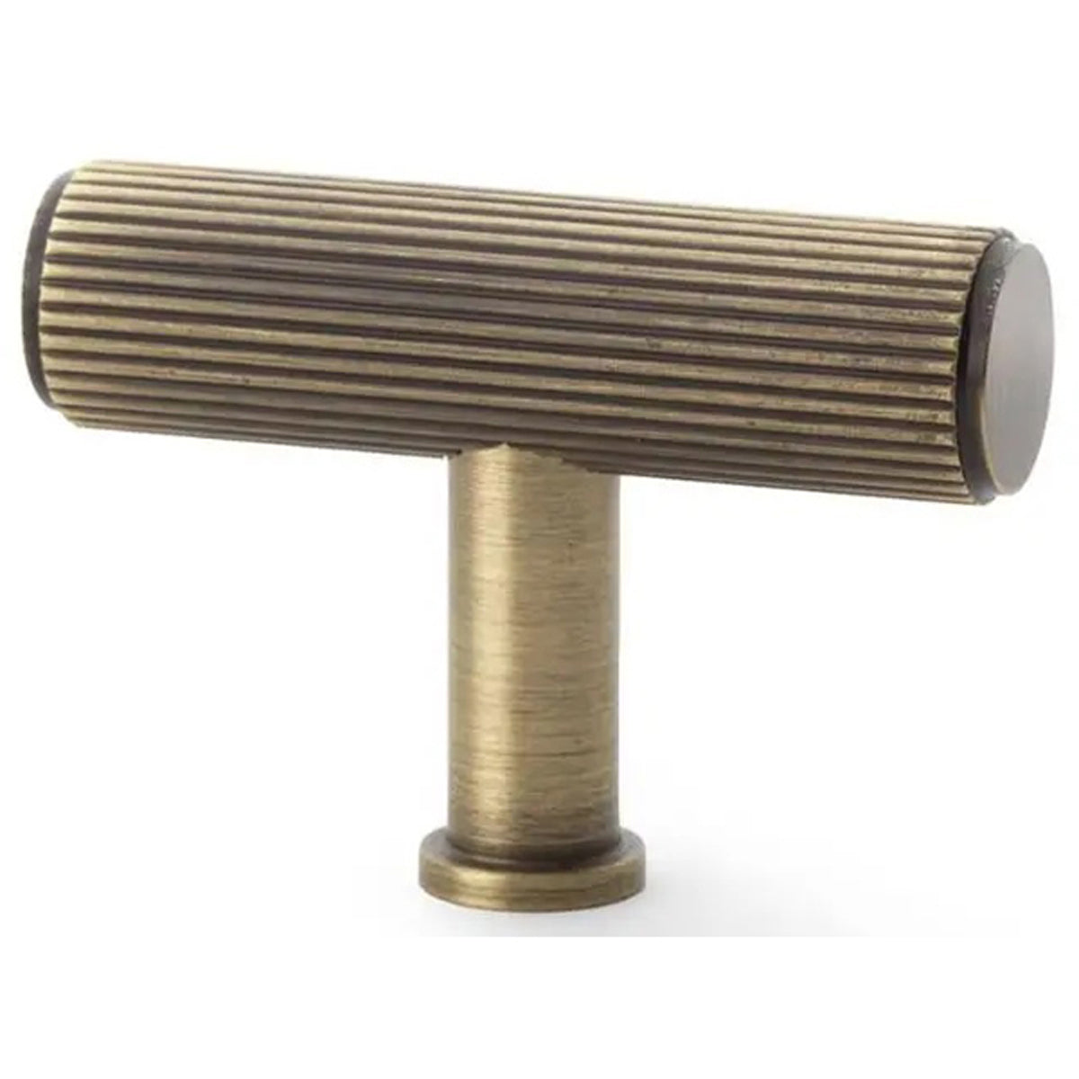 AW CRISPIN T-BAR REEDED KNOB ABR AW801R-55-AB by CARLISLE BRASS