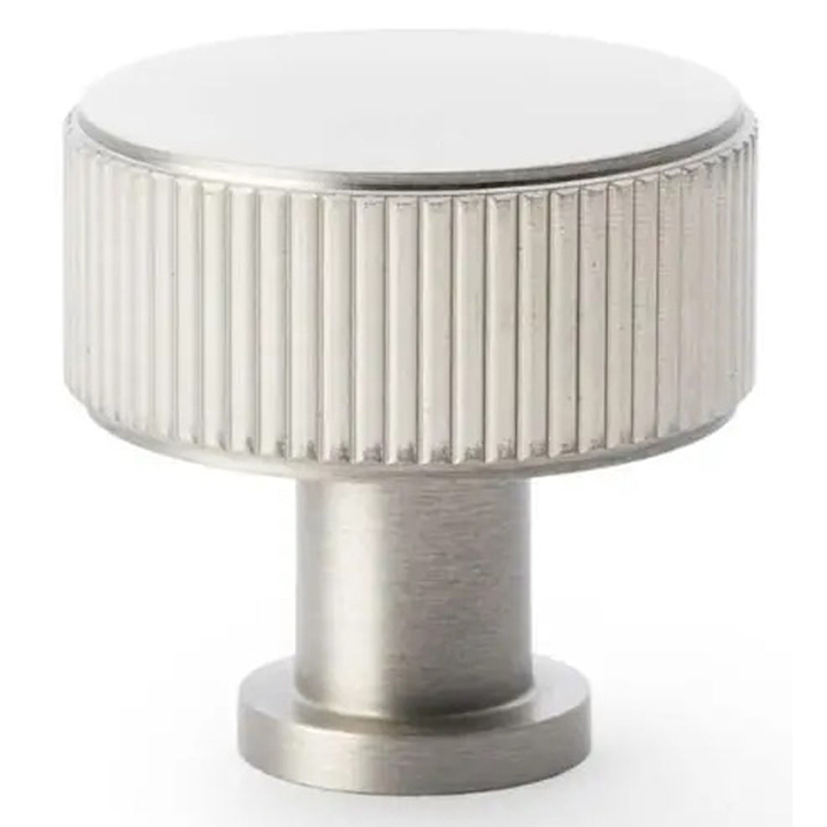 AW LUCIA REEDED KNOB D35x34 SNP AW807R-35-SN by CARLISLE BRASS